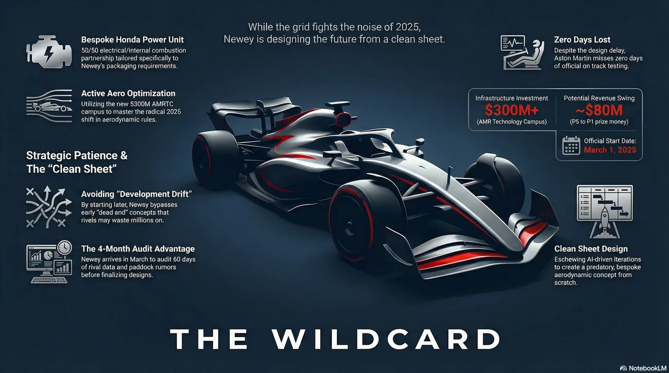 The Sniper Strategy: Why Adrian Newey's 4-Month Delay Is Aston Martin's $300M Advantage