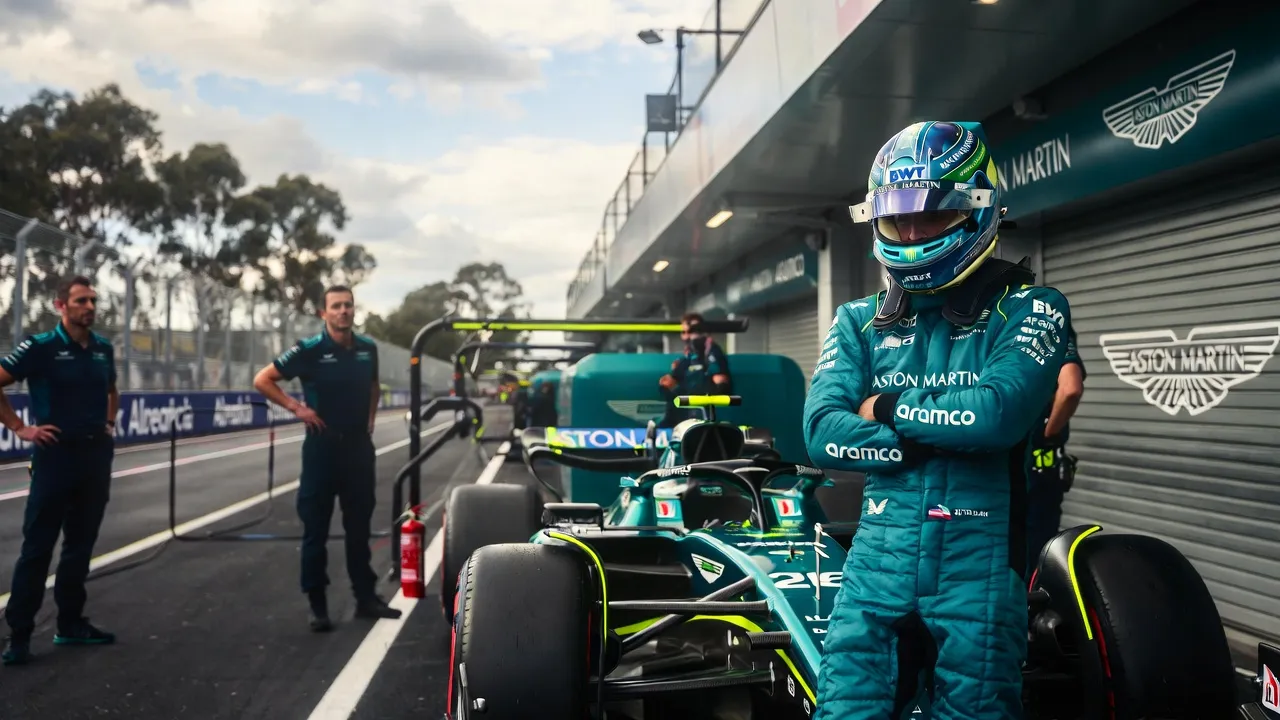 Alonso stranded in garage FP1 Melbourne 2026 Aston Martin Honda crisis